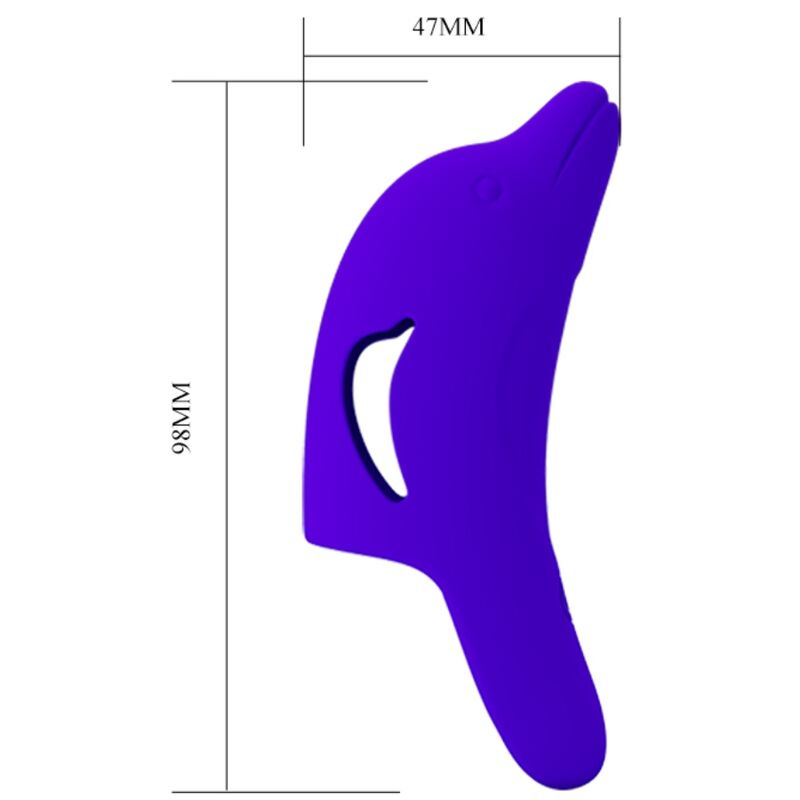 Pretty love - delphini powerful dark blue finger stimulator 8