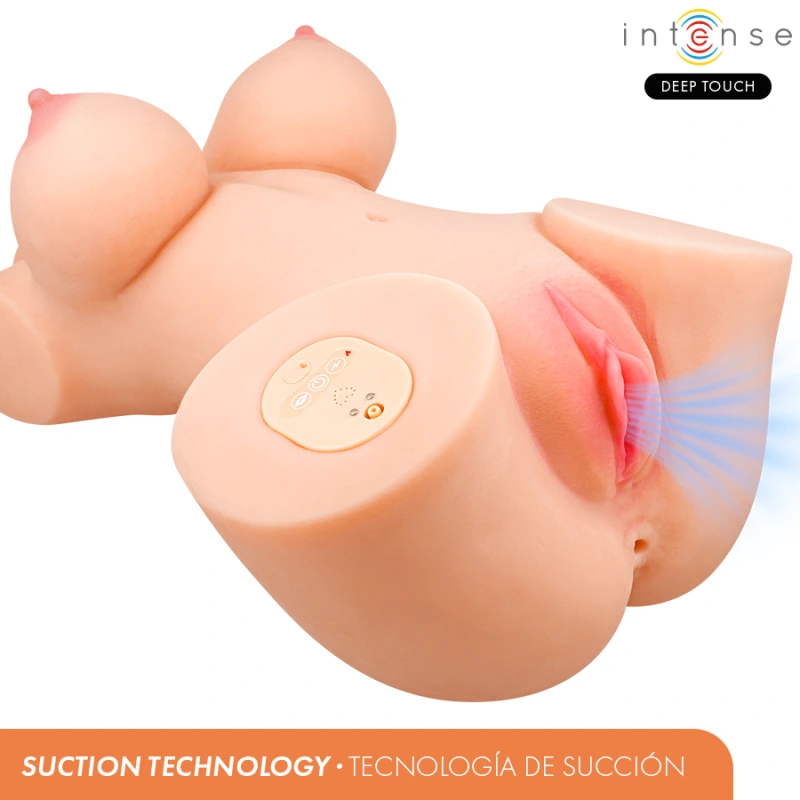 Intense deep touch - vero torso anus and vagina with suction, heat, vibration and voice effects with 1