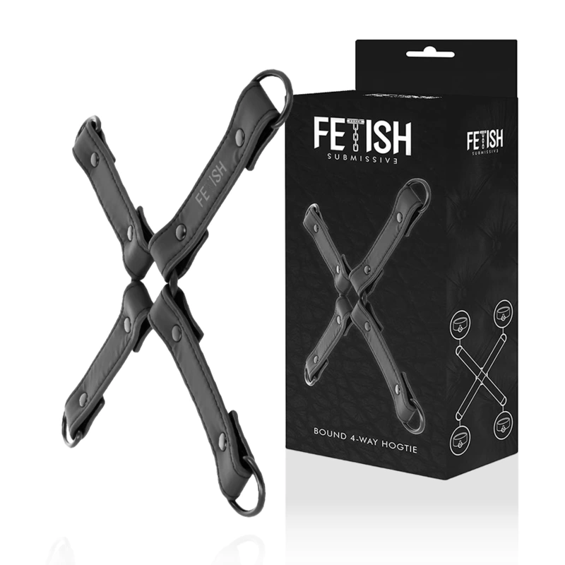 Fetish submissive - vegan leather handcuff union 7