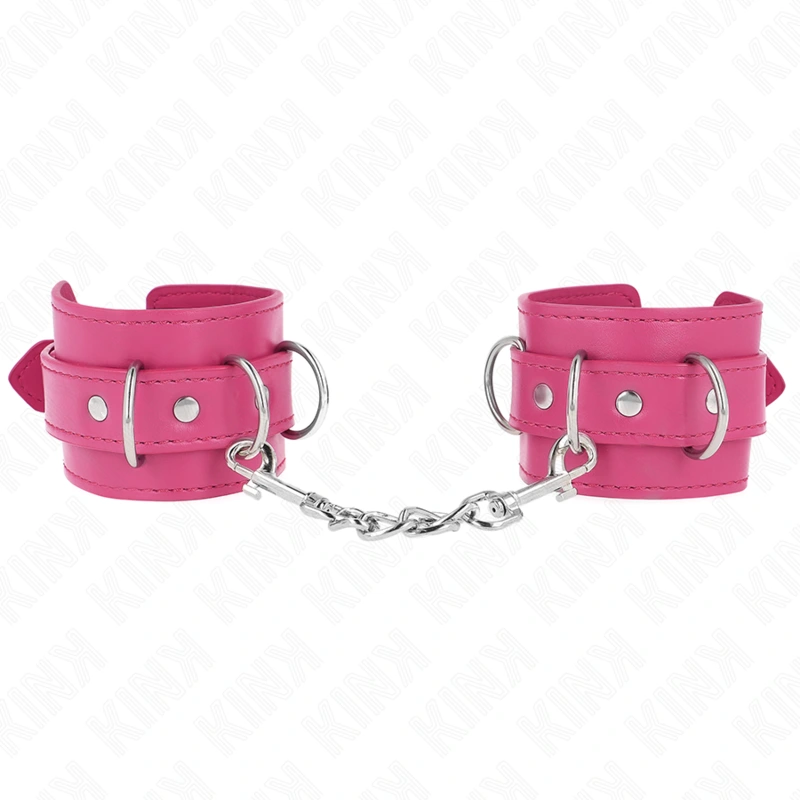 Kink - 3 d-ring wrist restraints adjustable pink 17.5-25 cm x 6 cm 3
