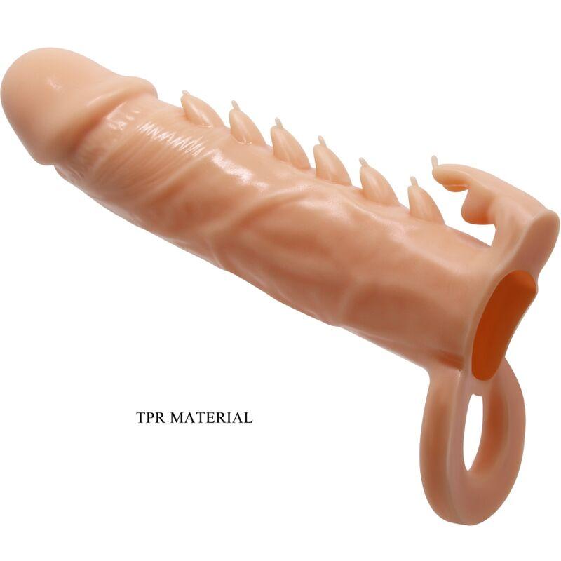 Pretty love - emmit penis sleeve + clitoris stimulator flesh 1