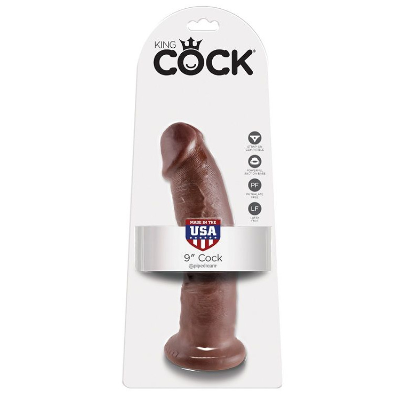 King cock - 9 dildo brown 22.9 cm 4