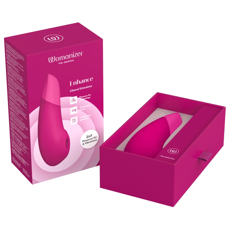 Womanizer - enhance clitorial stimulator vibrant pink 10