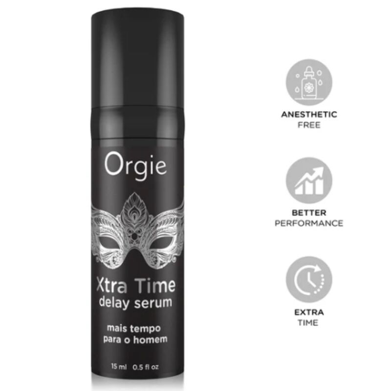 Orgie - xtra time silicone delay serum anesthetic free 15 ml