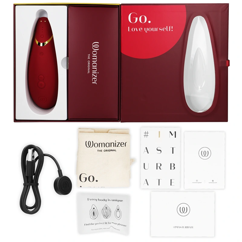 Womanizer - premium 2 clitoral stimulator bordeaux 5