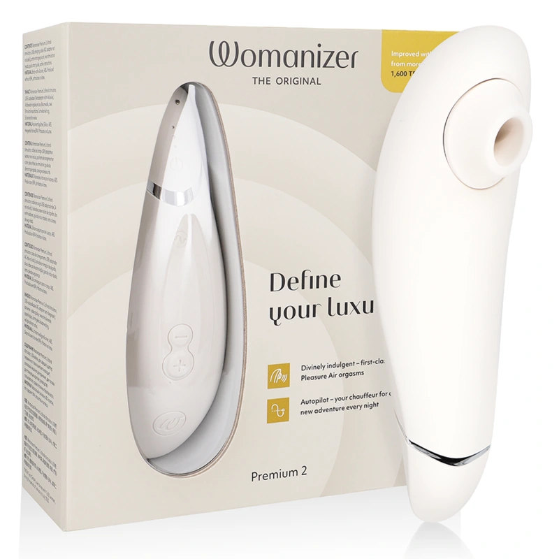 Womanizer - Premium 2 Clitoral Stimulator Warm Gray - Stimulátor Klitorisu