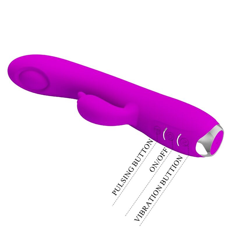 Pretty love - regina rechargeable vibrator-suction gel purple 9