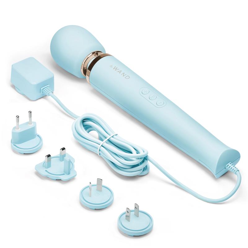 Le Wand - Powerful Plug-In Vibrating Massager Sky Blue 3