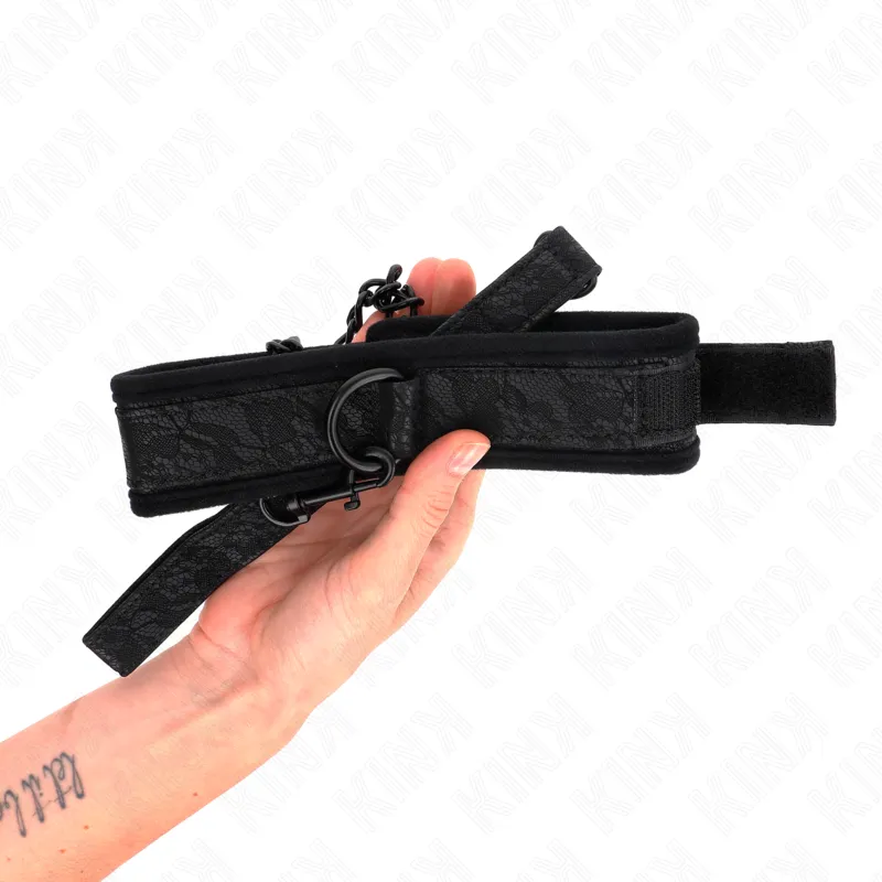 Kink - Basic Model Collar With Leash 77 Cm Model 5 Ajustable 34-54 Cm X 5 Cm 4
