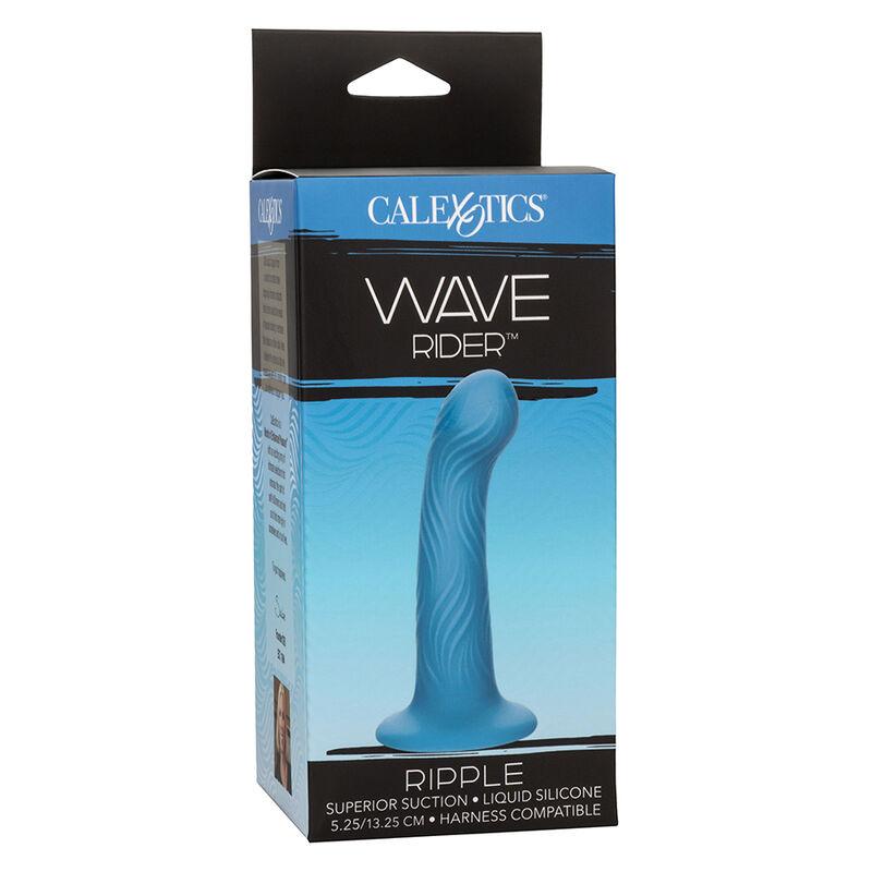 Calexotics - wave rider ripple anal plug blue 8