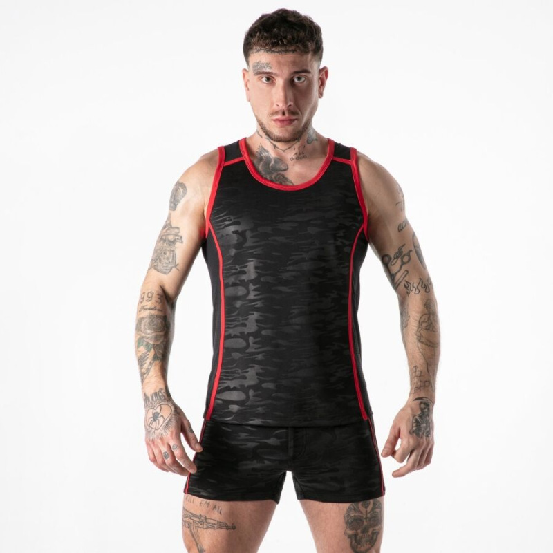 Locker gear - full military access tanktop red s 1