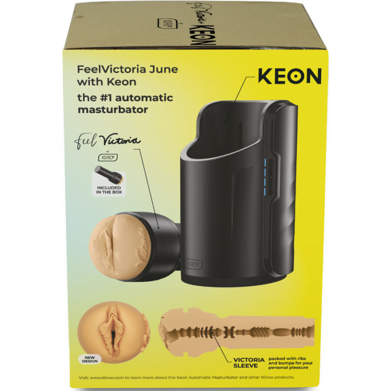 Kiiroo - keon wifi combo victoria june automatic masturbator + feel stroker 2