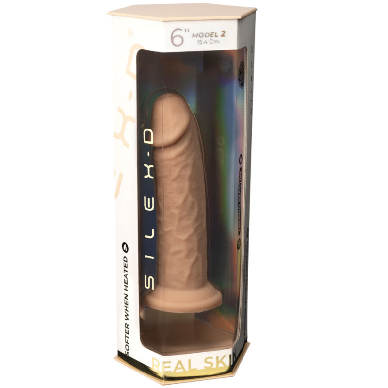Silexd - realistic penis model 2 premium thermoreactive silicone 15.4 cm 4