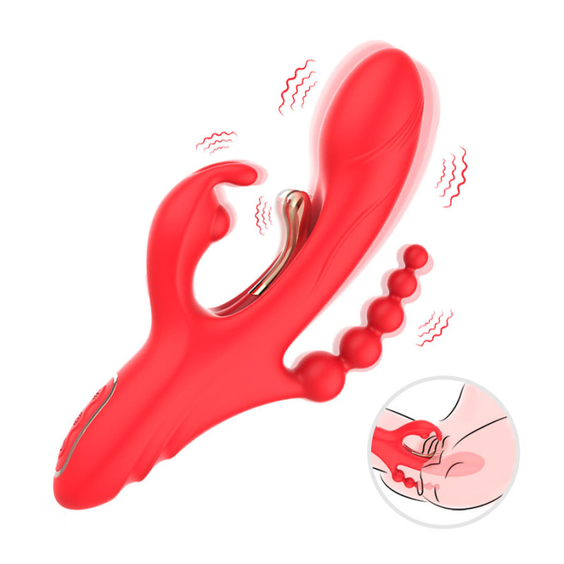 Armony - g-spot and clitoris stimulator vibrator red 1