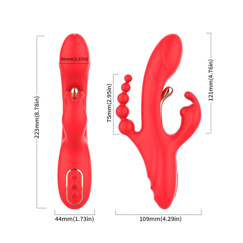 Armony - g-spot and clitoris stimulator vibrator red 5