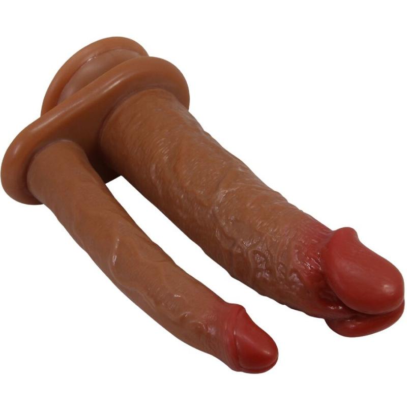 Pretty love - hulbert double realistic dildo with vibration mulato 2