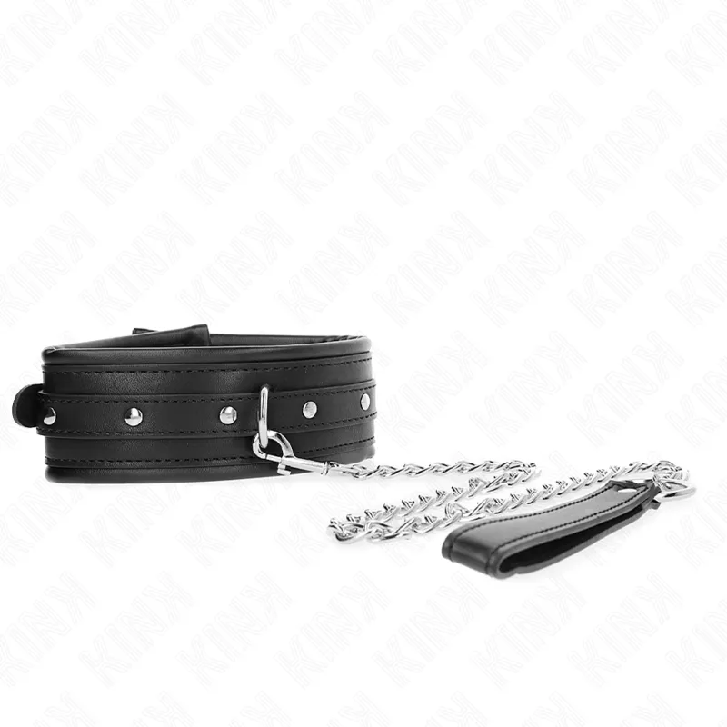 Kink - Necklace With Shiny Buckle Strap 65 Cm 48.5 Cm X 5.3 Cm