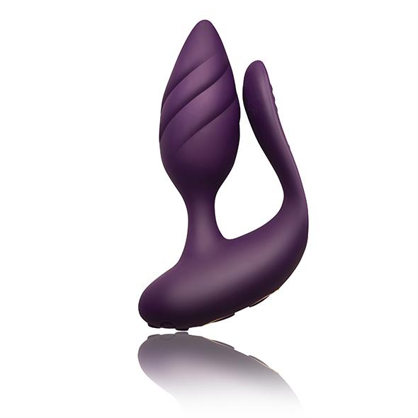 Rocks-Off - Cocktail Dual Motored Couples Toy Burgundy - Vibrator Pre Páry