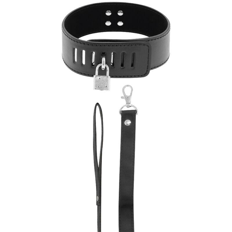 Darkness Locking Posture Collar Black - Obojok S Vodítkom 1
