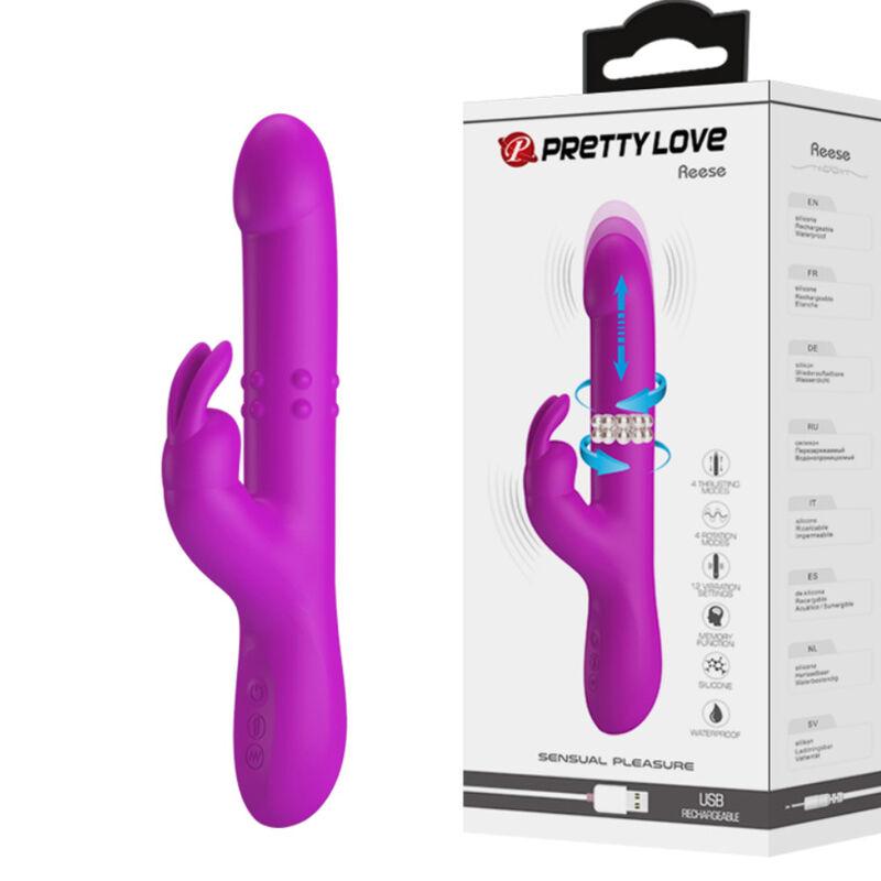 Pretty Love - Reese Rotating Vibrator Purple