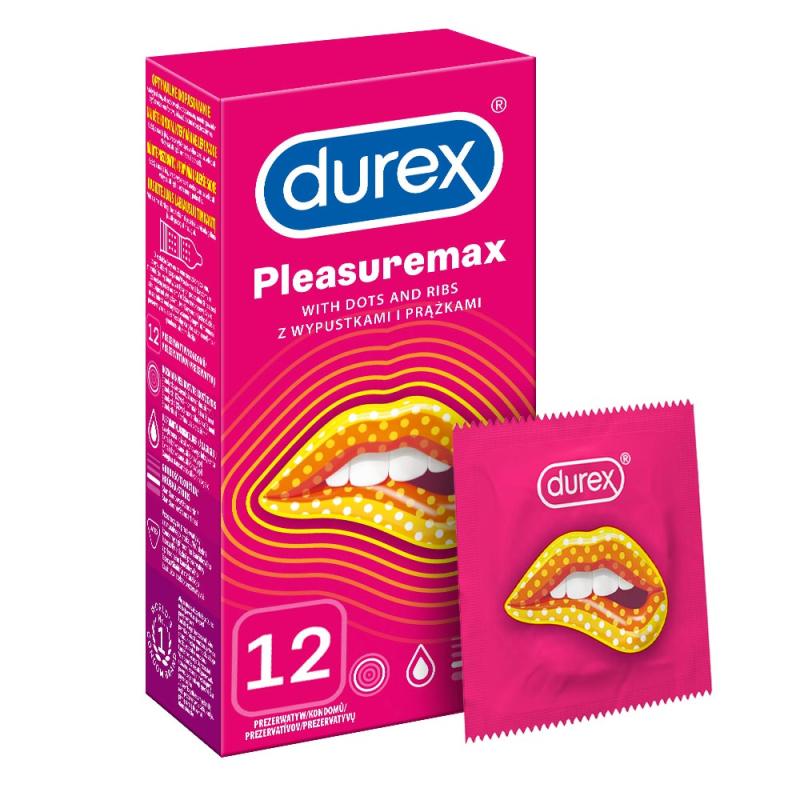 Durex Pleasuremax 12 ks - Kondómy