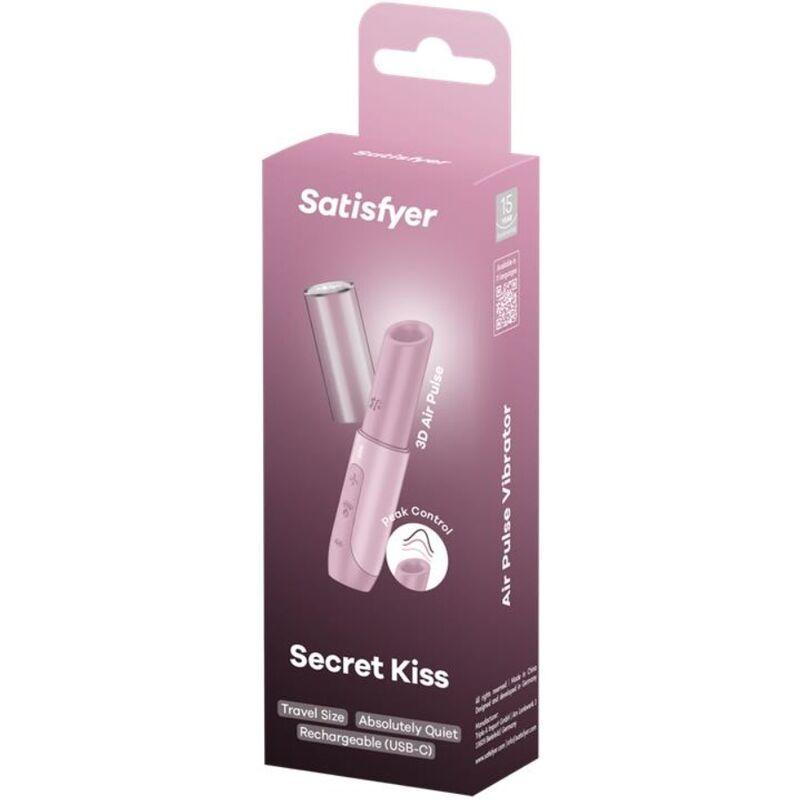 Satisfyer - secret kiss wave clitoris stimulator pink 1