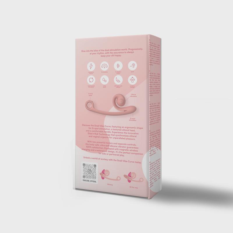 Snail Vibe - Curve Vibrator Peachy Pink 1