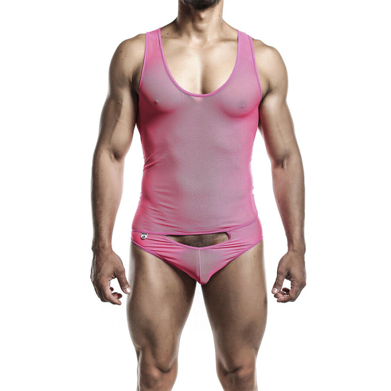 Mob - transparent pink bodysheer size s/m