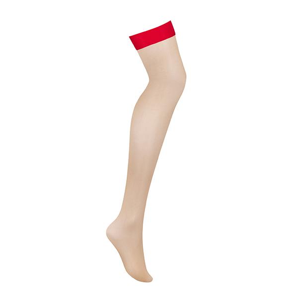 Obsessive - S814 Stockings Red L/Xl