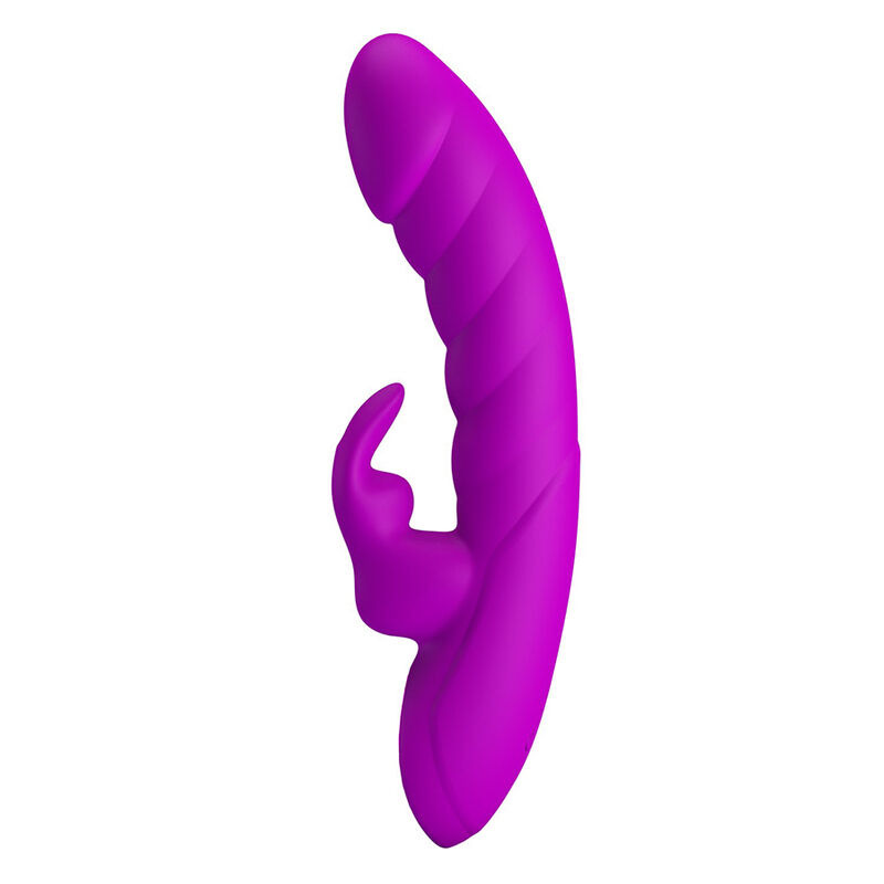 Pretty love - monica rechargeable dual stimulation g-spot and clitoral vibrator purple 1