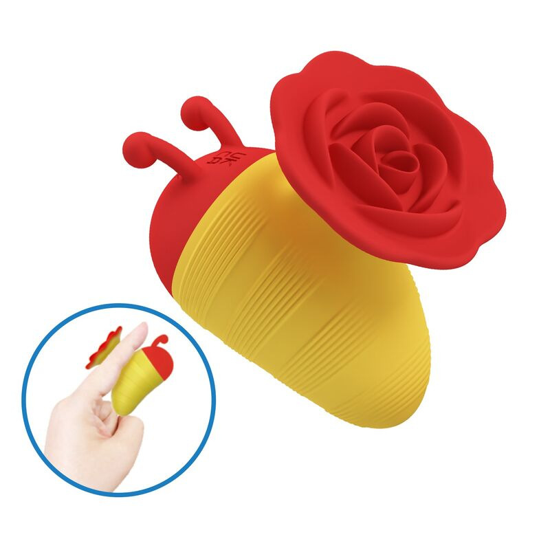 Pretty love - little bee rechargeable clitoral stimulator 7 modes red/yellow 9
