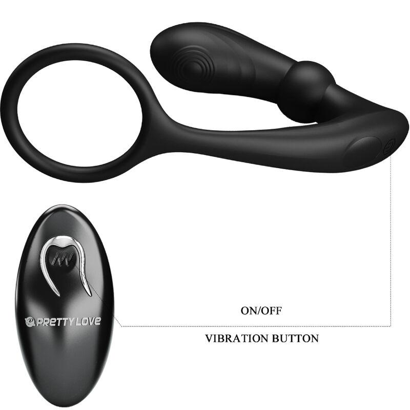 Pretty Love - Warren Black Anal Ring & Vibrator 5
