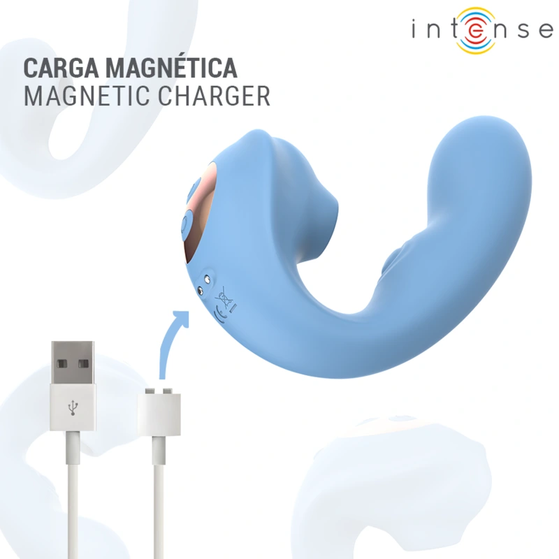 Intense - gina multifunction clitoral stimulator blue 7