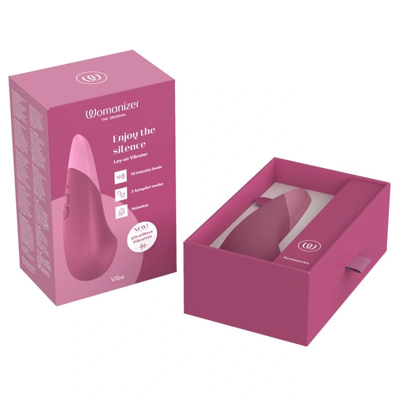 Womanizer - vibe lay-on silent vibrator dusky pink 9