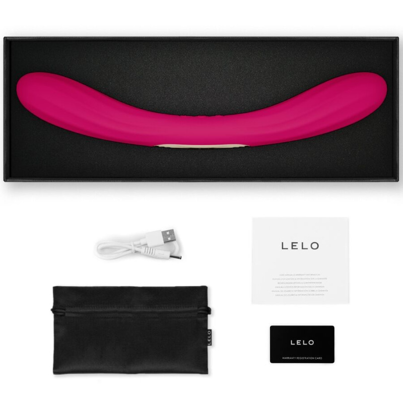 Lelo - boomerang double ended vibrator cerise 2