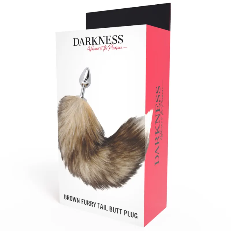 Darkness  Tail Butt Plug Silver - Análny Kolík, Chvost 1