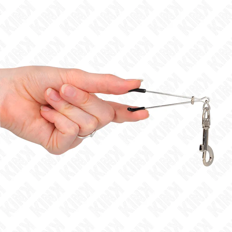 Kink - Thin Hook Nipple Clamp Silver 7 Cm 3