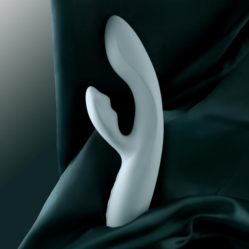 Svakom - Chika App-Controlled Warming G-Spot And Clitoris Vibrator Turquoise Grey