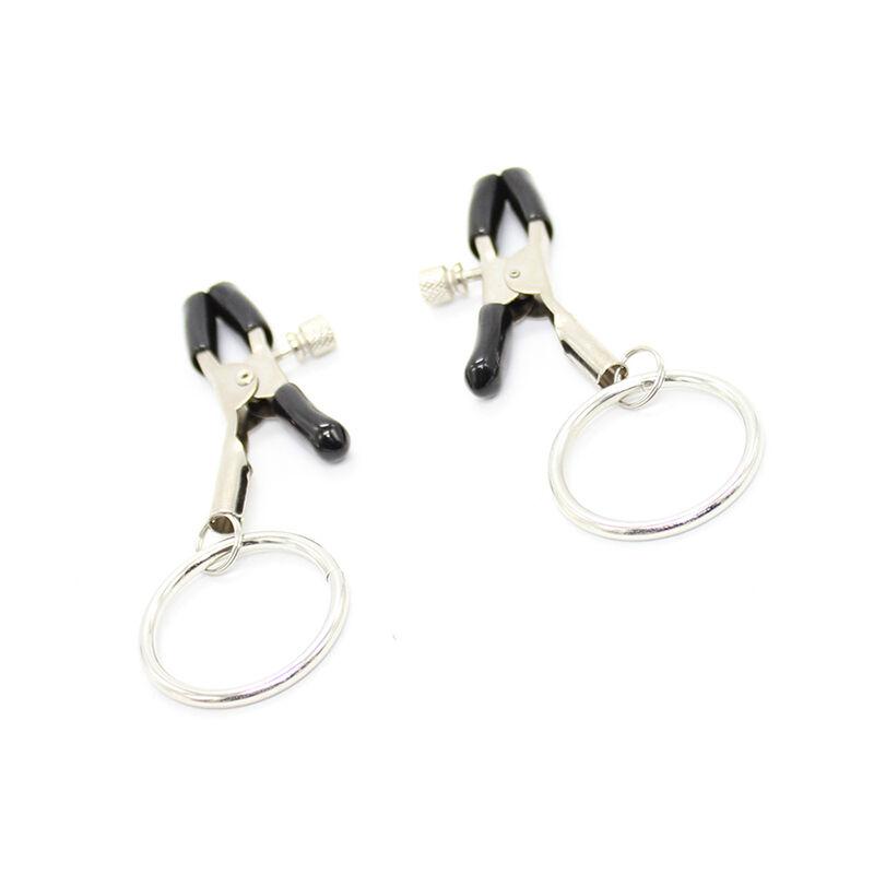 Ohmama Fetish Nipple Clamps With Rings 3