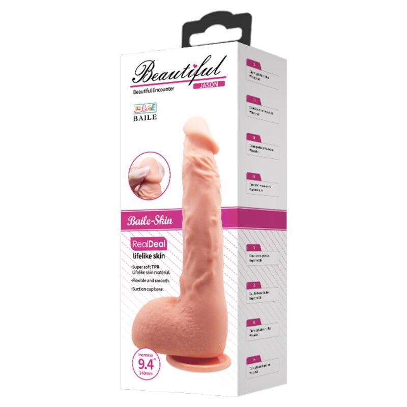 Bonny Realistic Vibrator Flesh 24 Cm 3