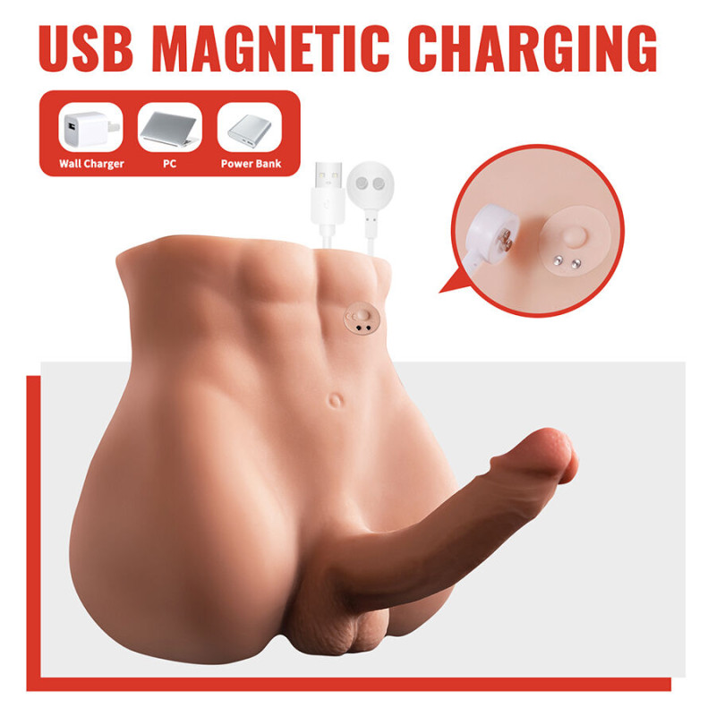 Xise - bertlett dildo ass realistic dildo and anus masturbator front position with thrusting 18 cm 1