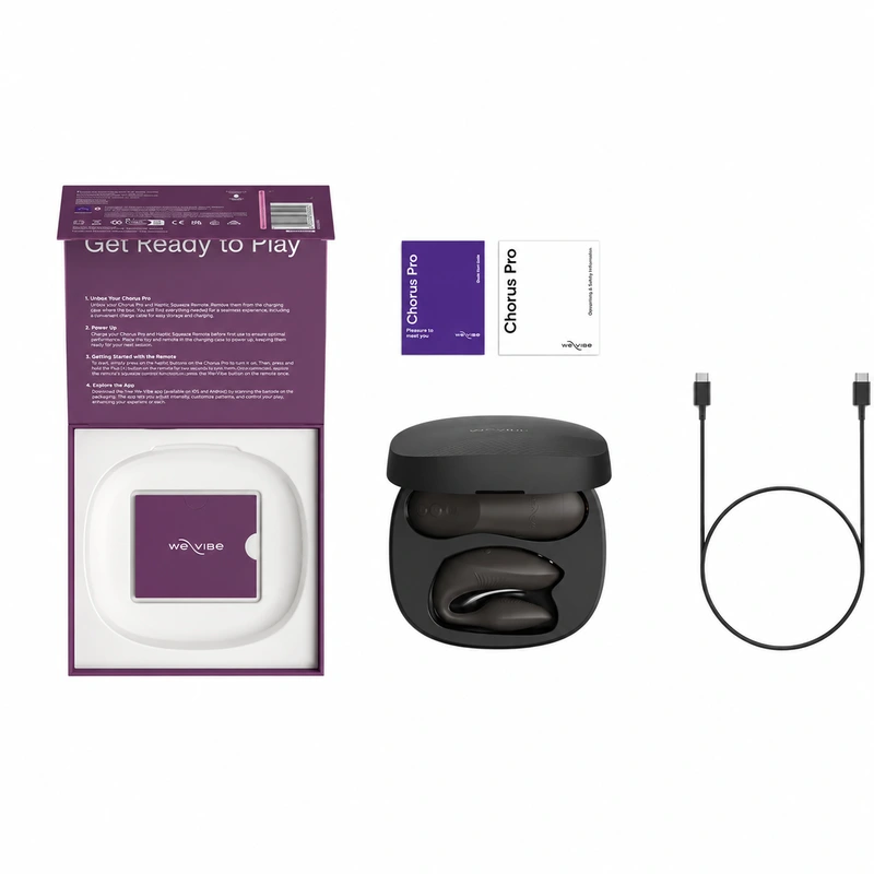 We-vibe - chorus pro premium couples vibrator satin black 2