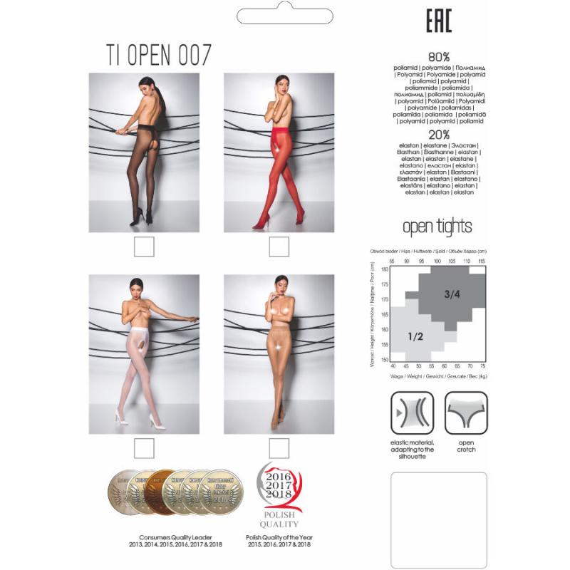 Passion - Tiopen 007 White Tights 1/2 20 Den 2