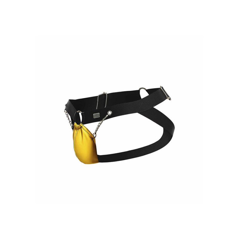 Mob - dngeon yellow jockstrap with chains one size 6