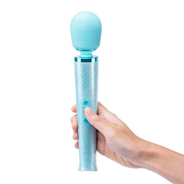 Le Wand - Petite All That Glimmers Rechargeable Vibrating Massager Blue