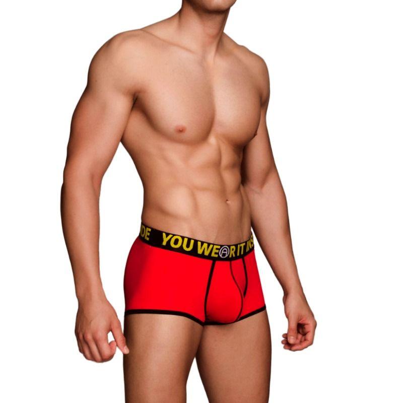 Macho - Ms078 Sport Red Short Boxer Size S