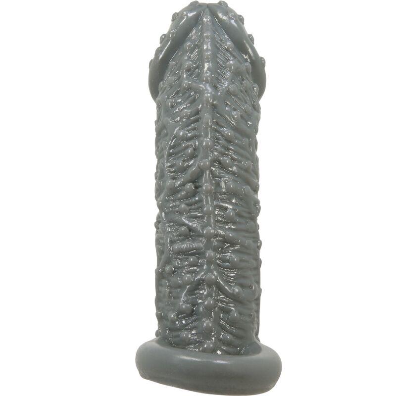 Pretty love - realistic penis enlarger and delay sleeve model 2 grey 2