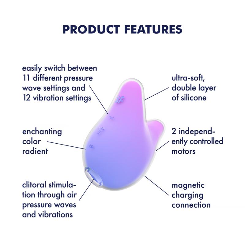 Satisfyer - Mermaid Vibes Violet/Pink 4