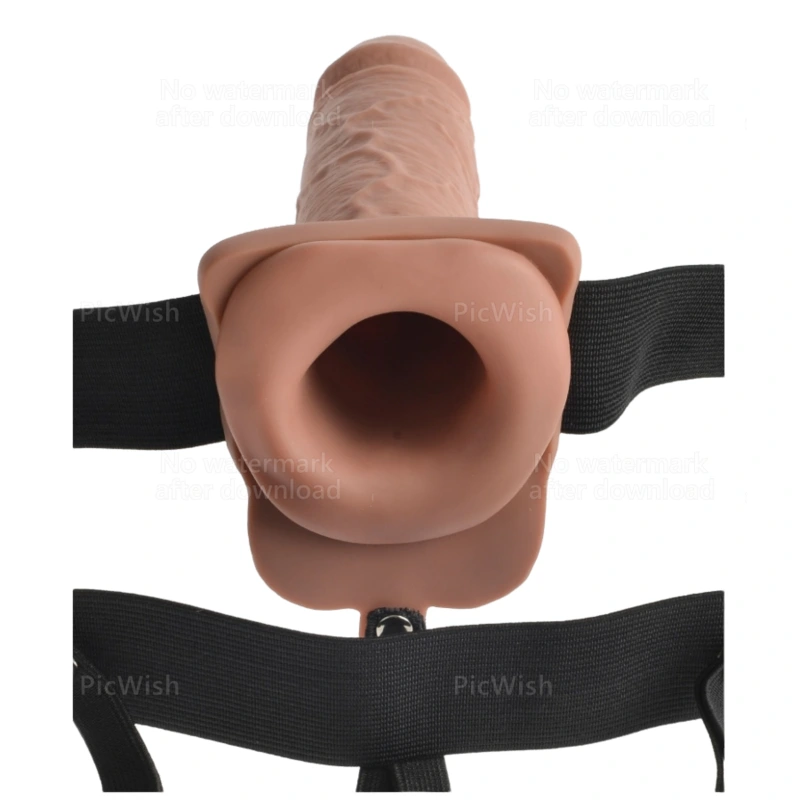 Fetish fantasy series - adjustable harness realistic penis with balls rechargeable and vibrator 17.8 2
