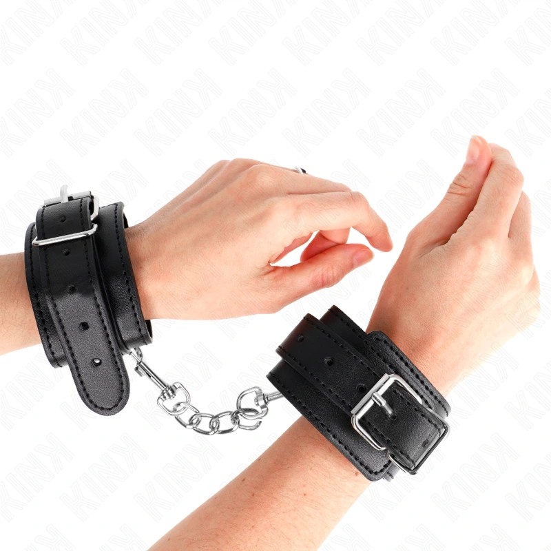 Kink - thin wrist restraints black adjustable 21-33 cm